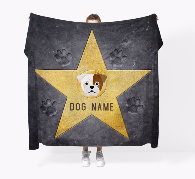 'Star of Fame' - Personalized {breedFullName} Blanket